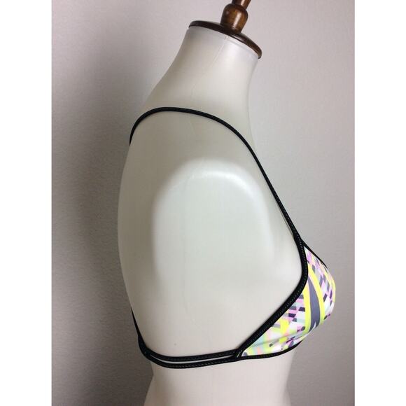 Victoria's Secret Swim Bikini Top Print Triangle Padded Swimwear - Picture 4 of 7